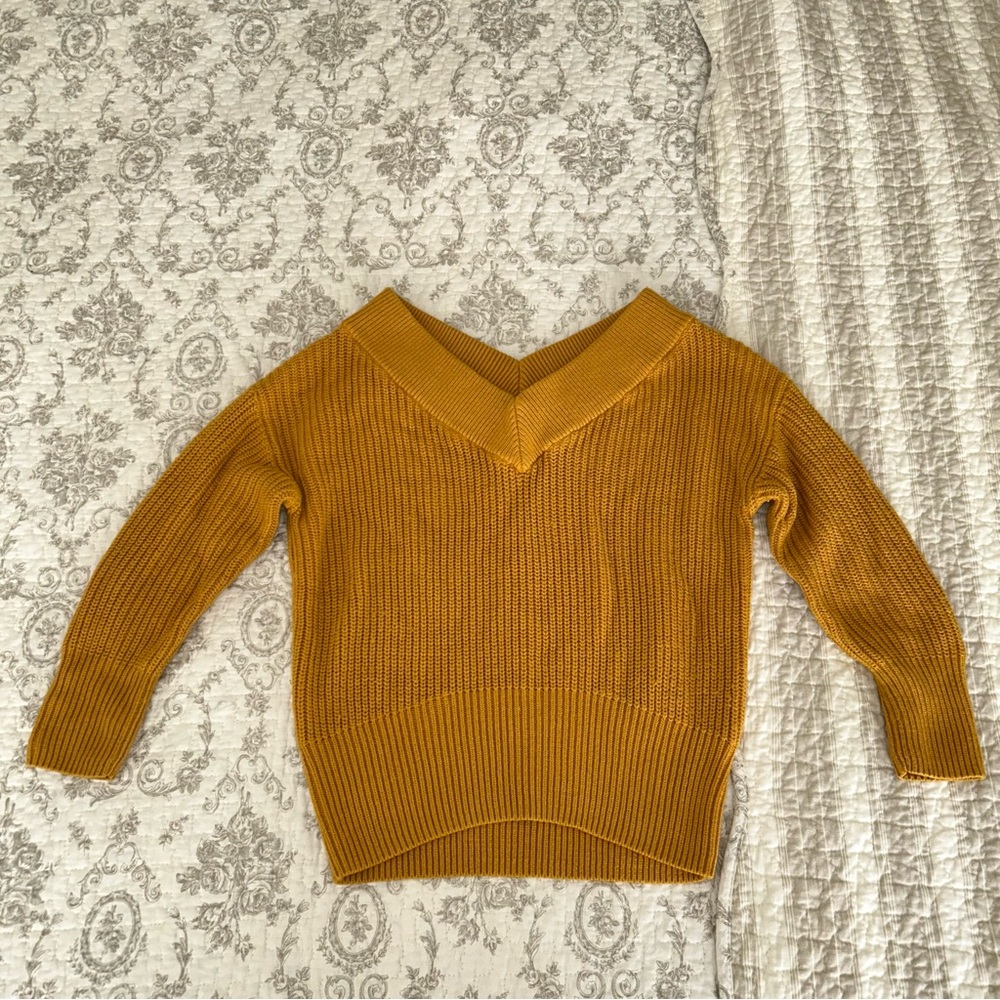 Yellow Cashmere Blend Sweater